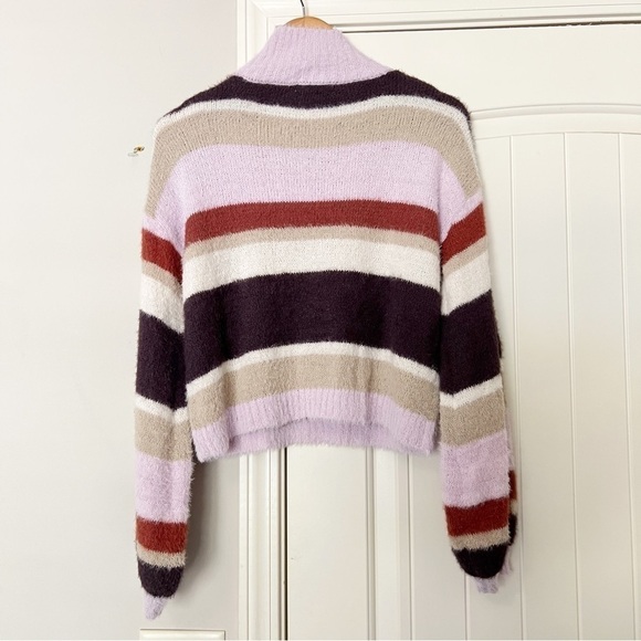 Louna Multi Striped High Neck Sweater - Picture 8 of 12